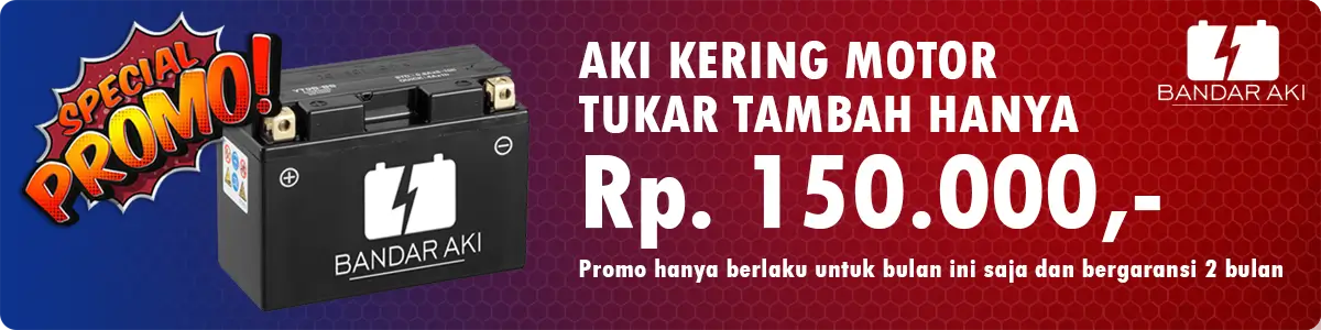 Promo Aki Kering Motor